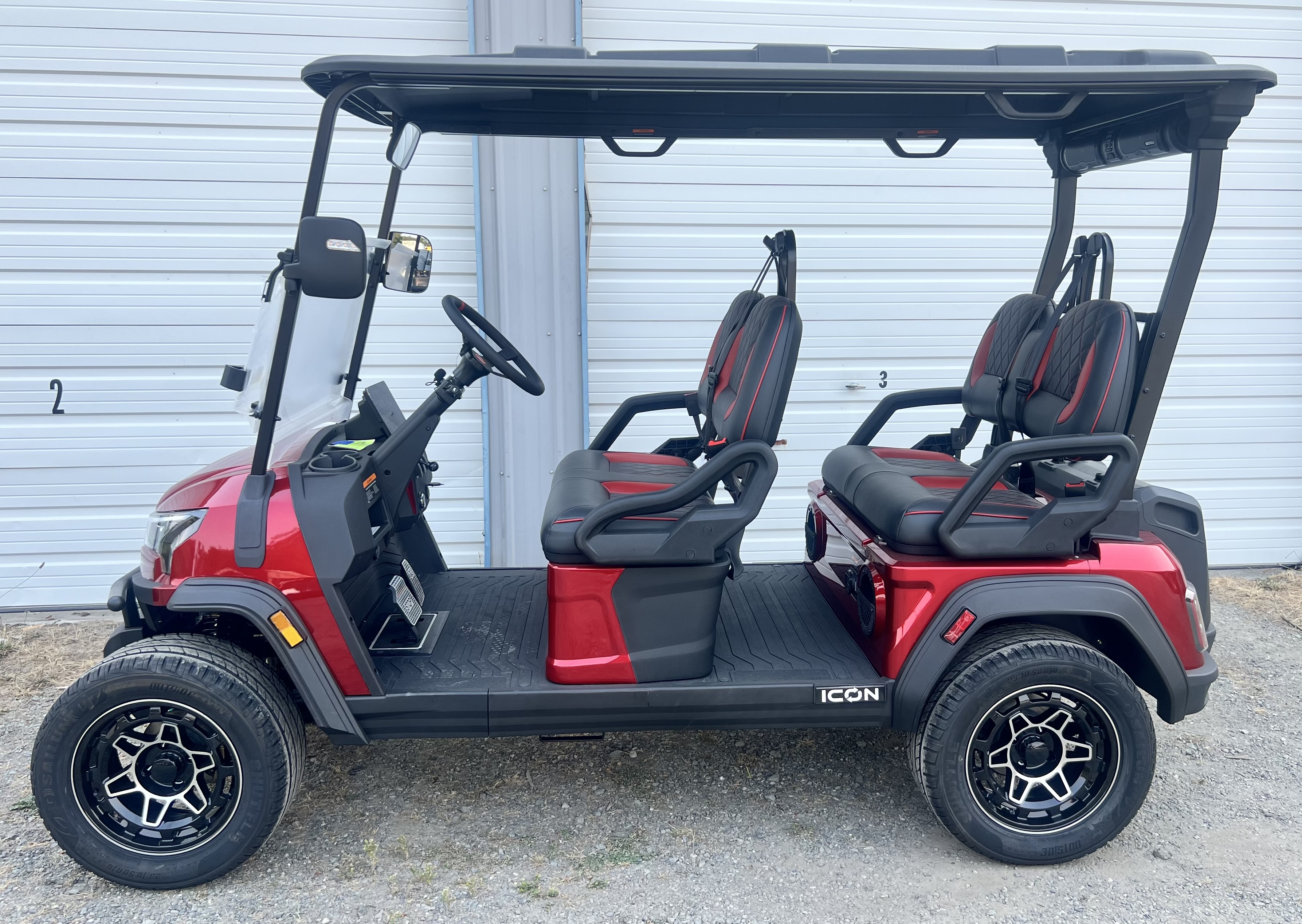 2026 ICON EV i40FX - Sangria Golf Car - Electric